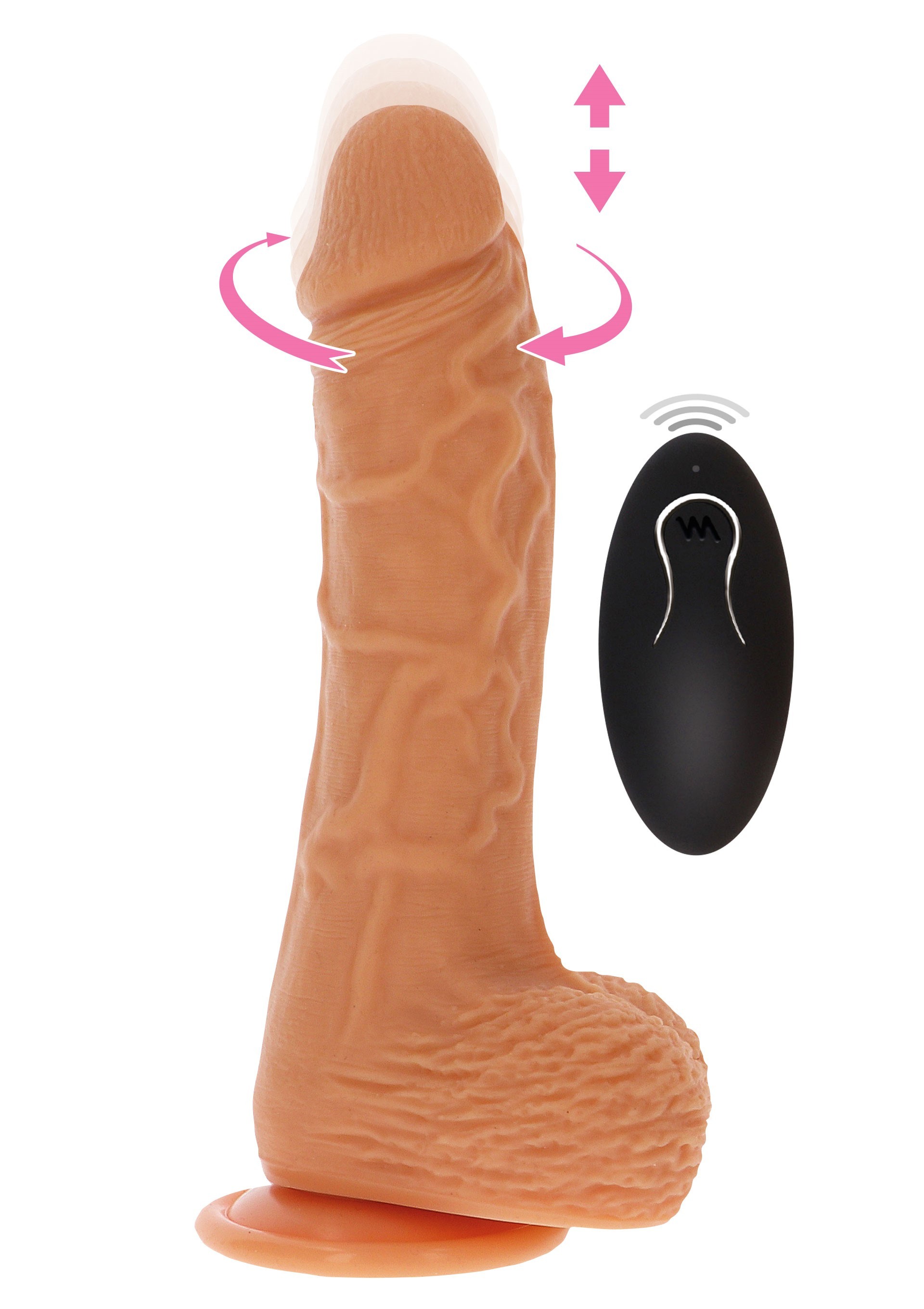 ToyJoy Naked Gerçekçi Dönebilen Hareketli Penis 20 cm