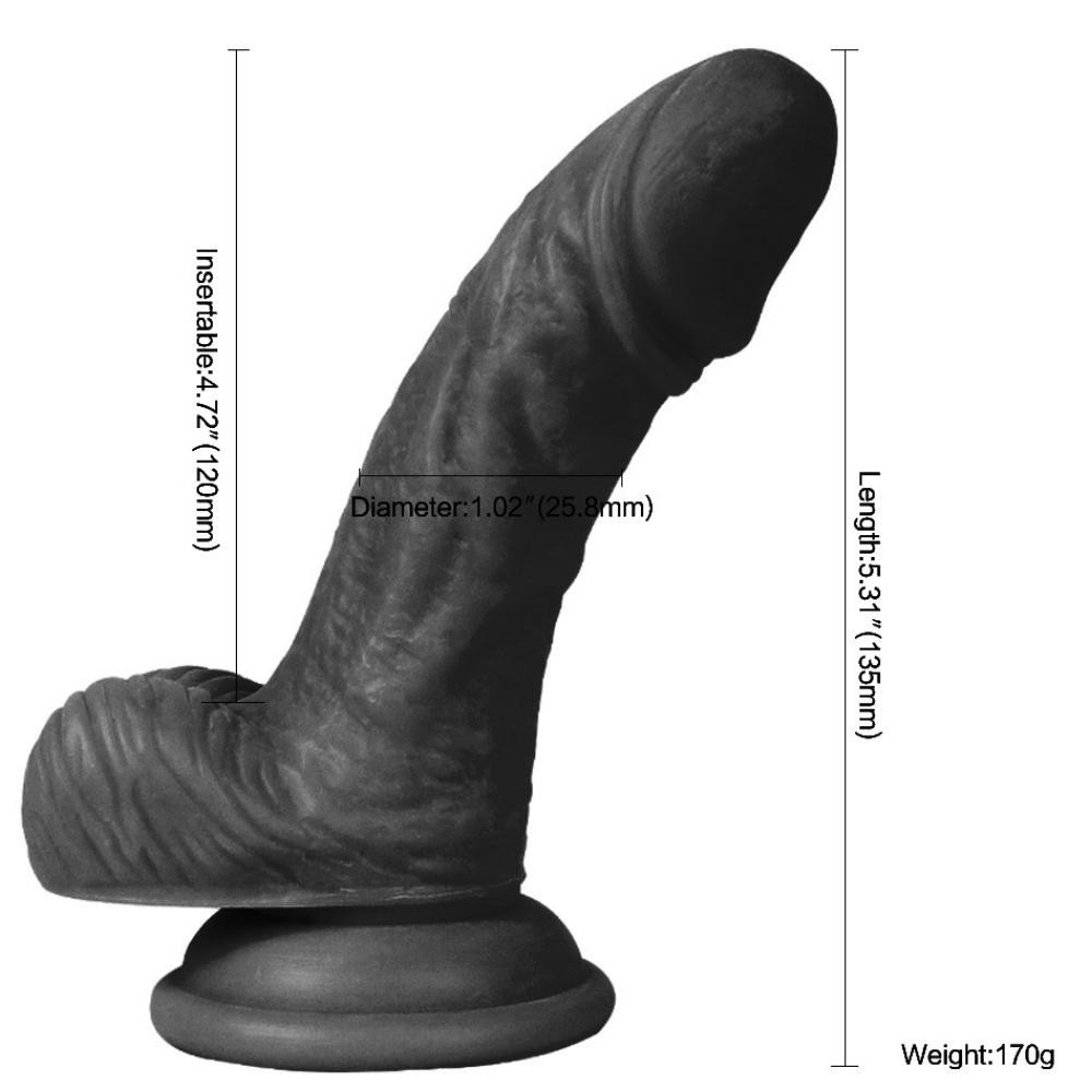 Dildo Series Vincy 14 Cm Anal Ve Vajinal Kullanılabilen Realistik Zenci Penis