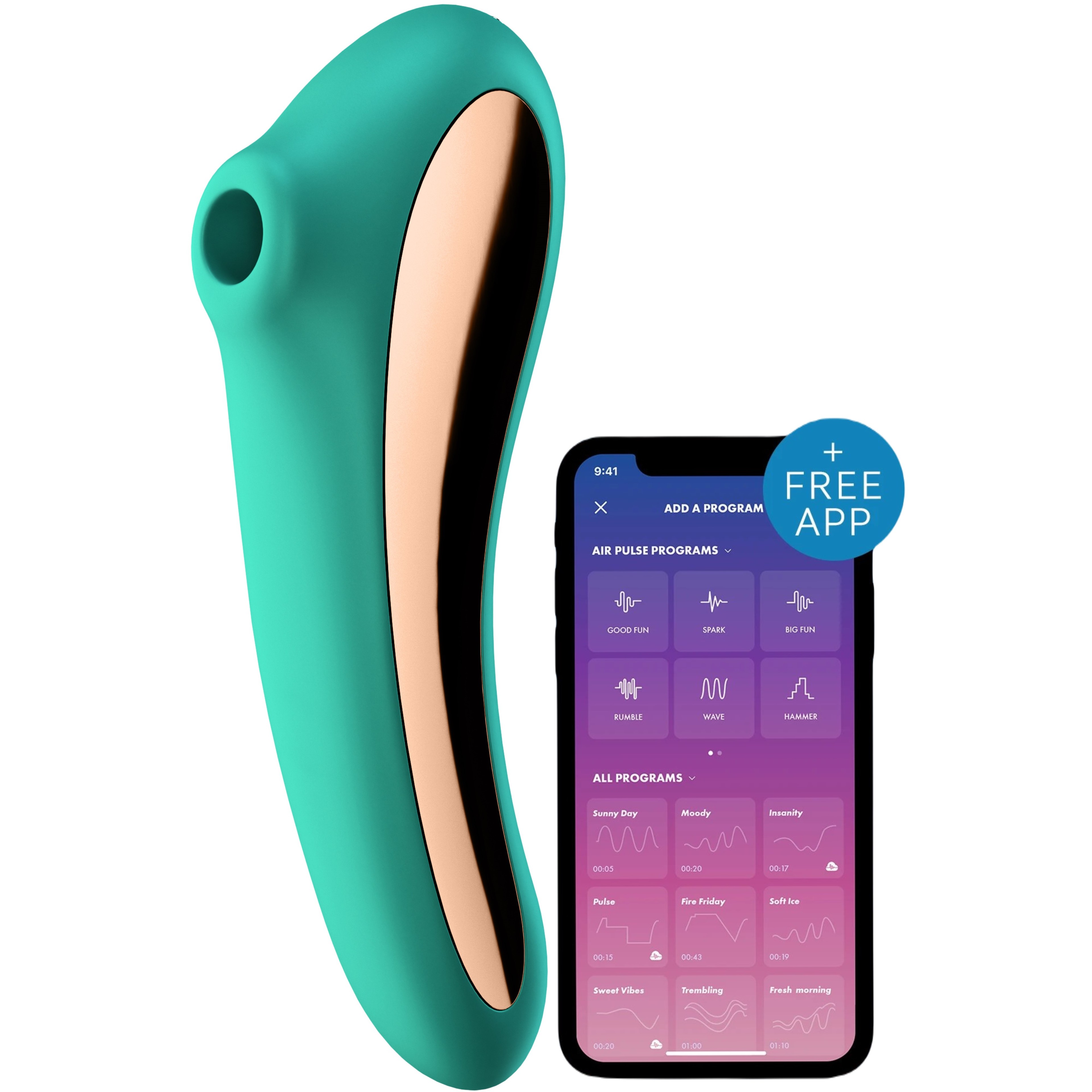 Satisfyer Dual Kiss Telefon Kontrollü Hava Darbeli Vibratör