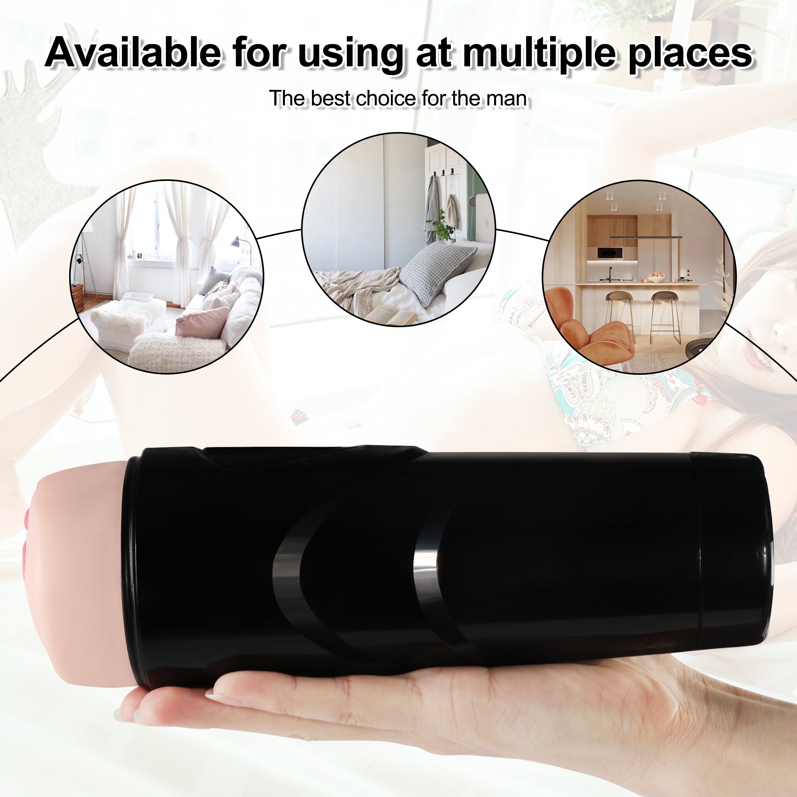 Shequ Vibrating Pussy Dot Titreşimli Vajinal Masturbator JC-MA70037