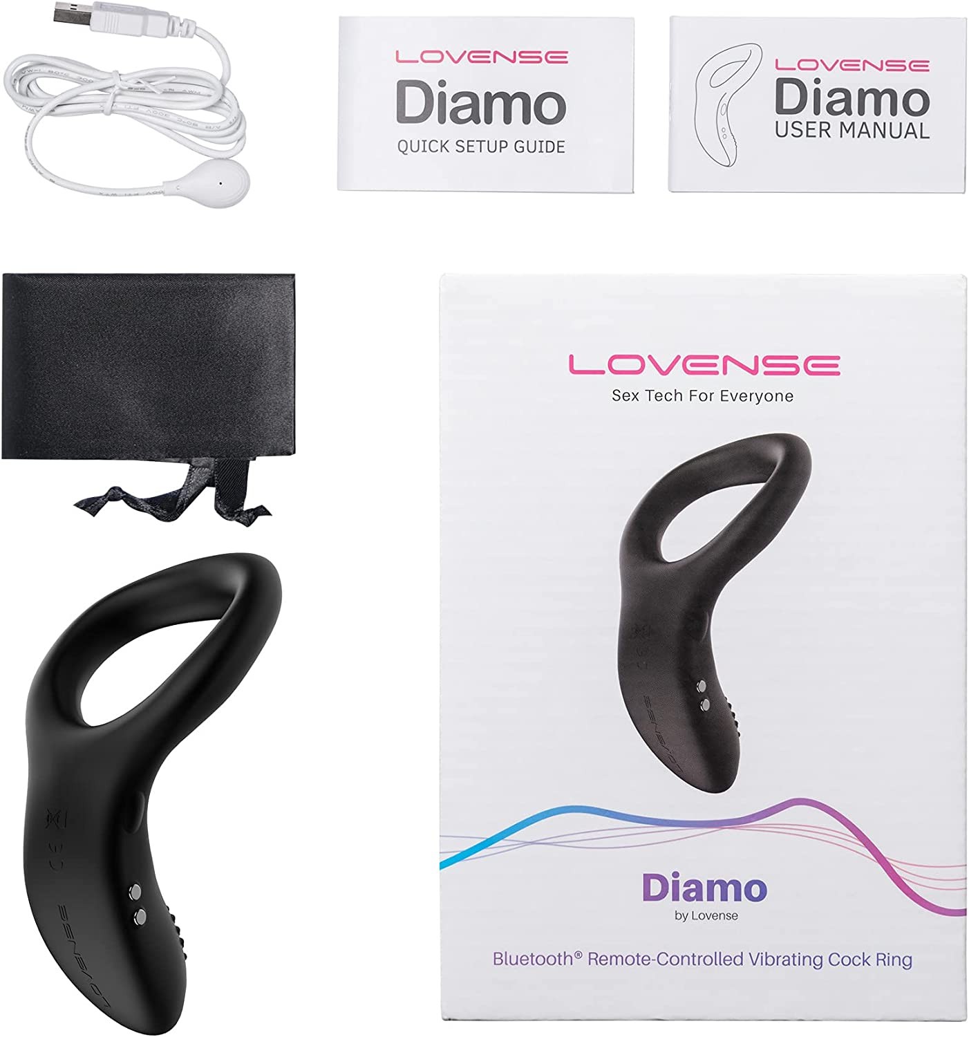 Lovense Diamo Telefon Kontrollü Penis Halkası