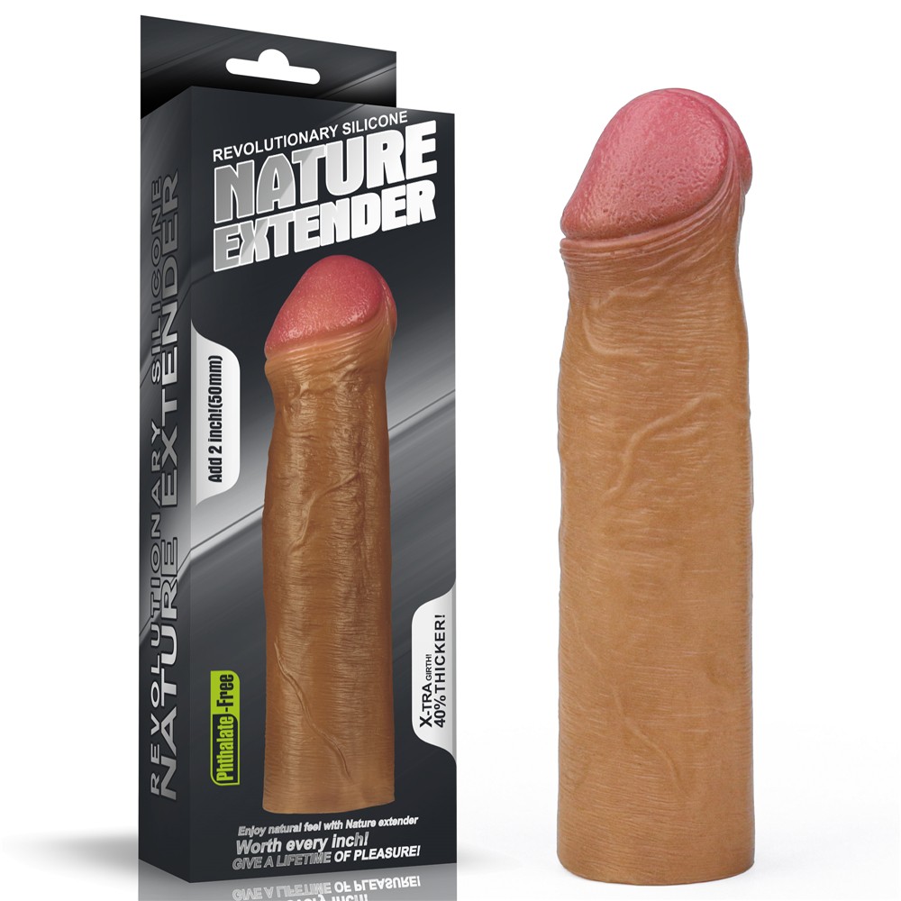 Lovetoy Nature Extender Flexible 5 cm Uzatmalı Realistik Penis Kılıfı
