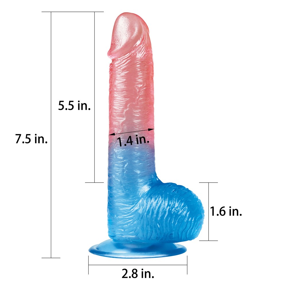 Lovetoy Dazzle Studs 19 cm Jel Doku Flexible Realistik Penis