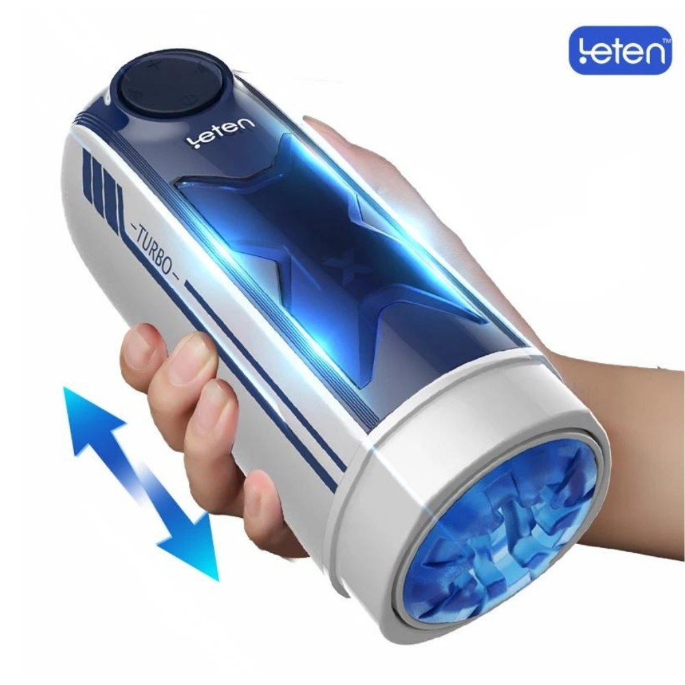 Leten X-Turbo İleri Geri Hareketli Isıtmalı ve Sesli Otomatik Masturbator