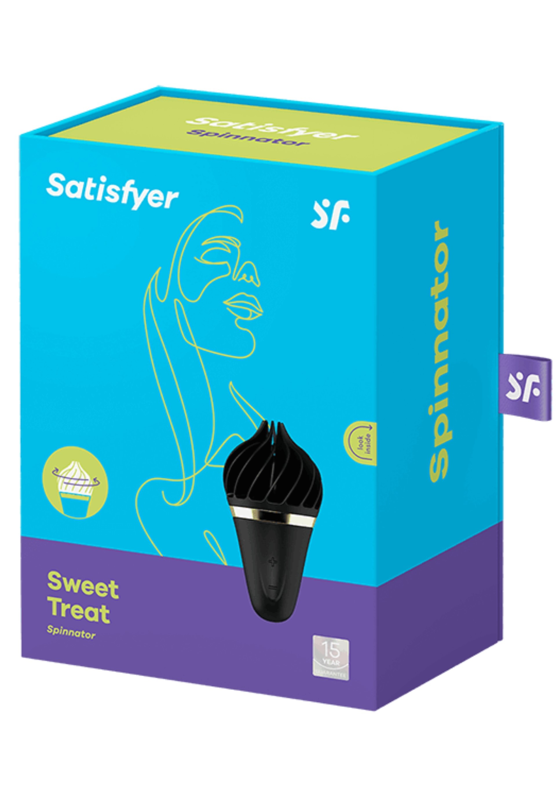 Satisfyer Sweet Treat Spinnator Şarjlı Vibratör Black