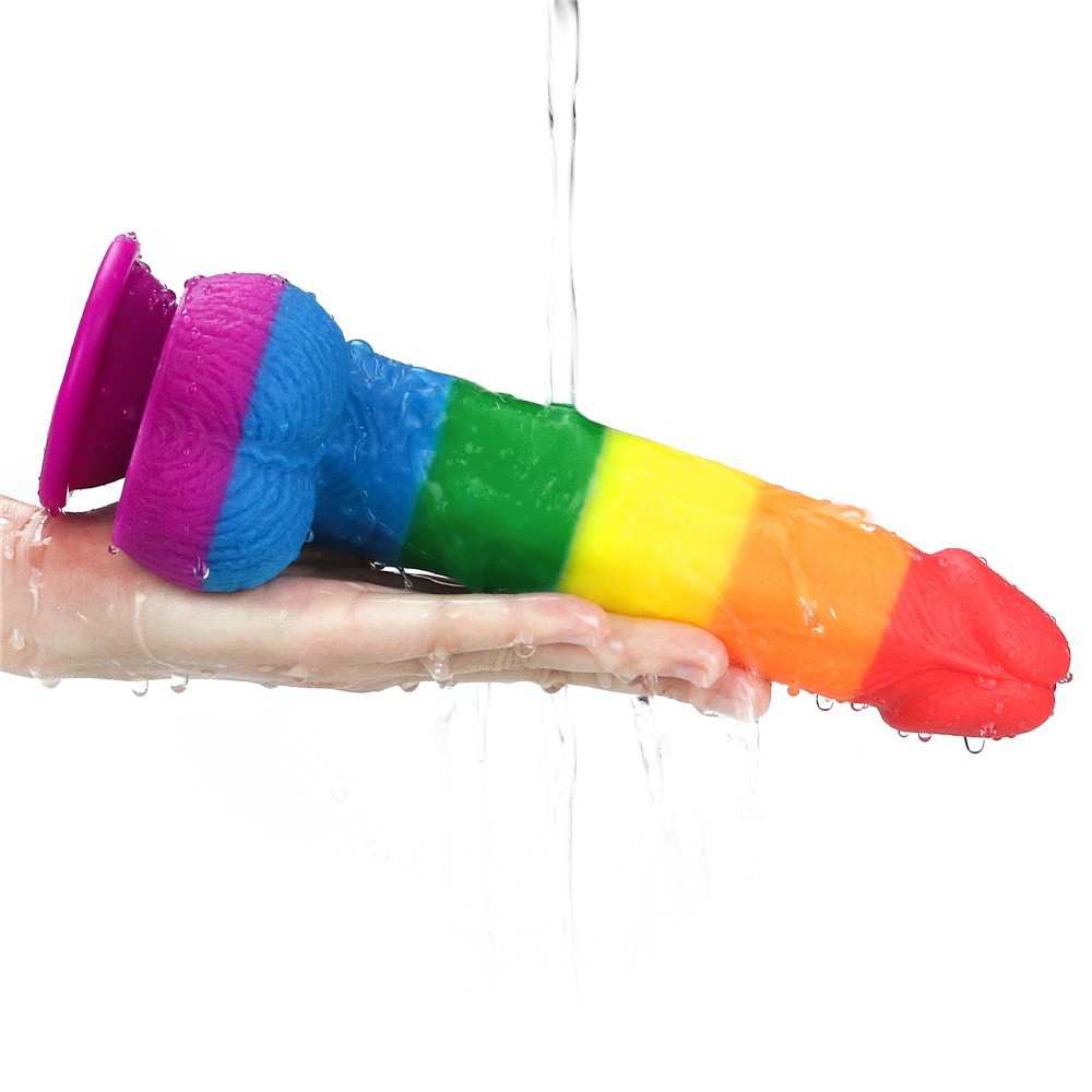 Lovetoy Prider 22.5 cm Renkli Realistik Penis