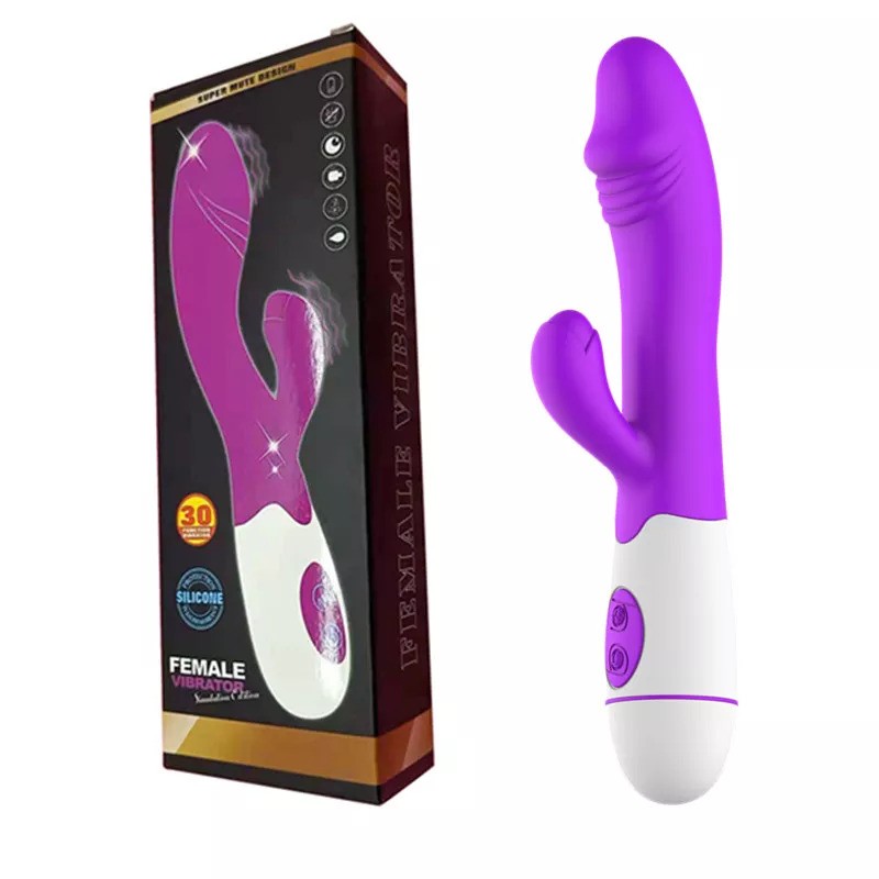 Erox 30 Modlu Şarjlı Purple Rabbit Vibratör