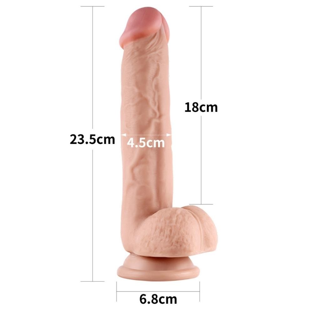 Lovetoy Sliding Skin Hareketli Deri Özellikli Realistik Penis 24 Cm