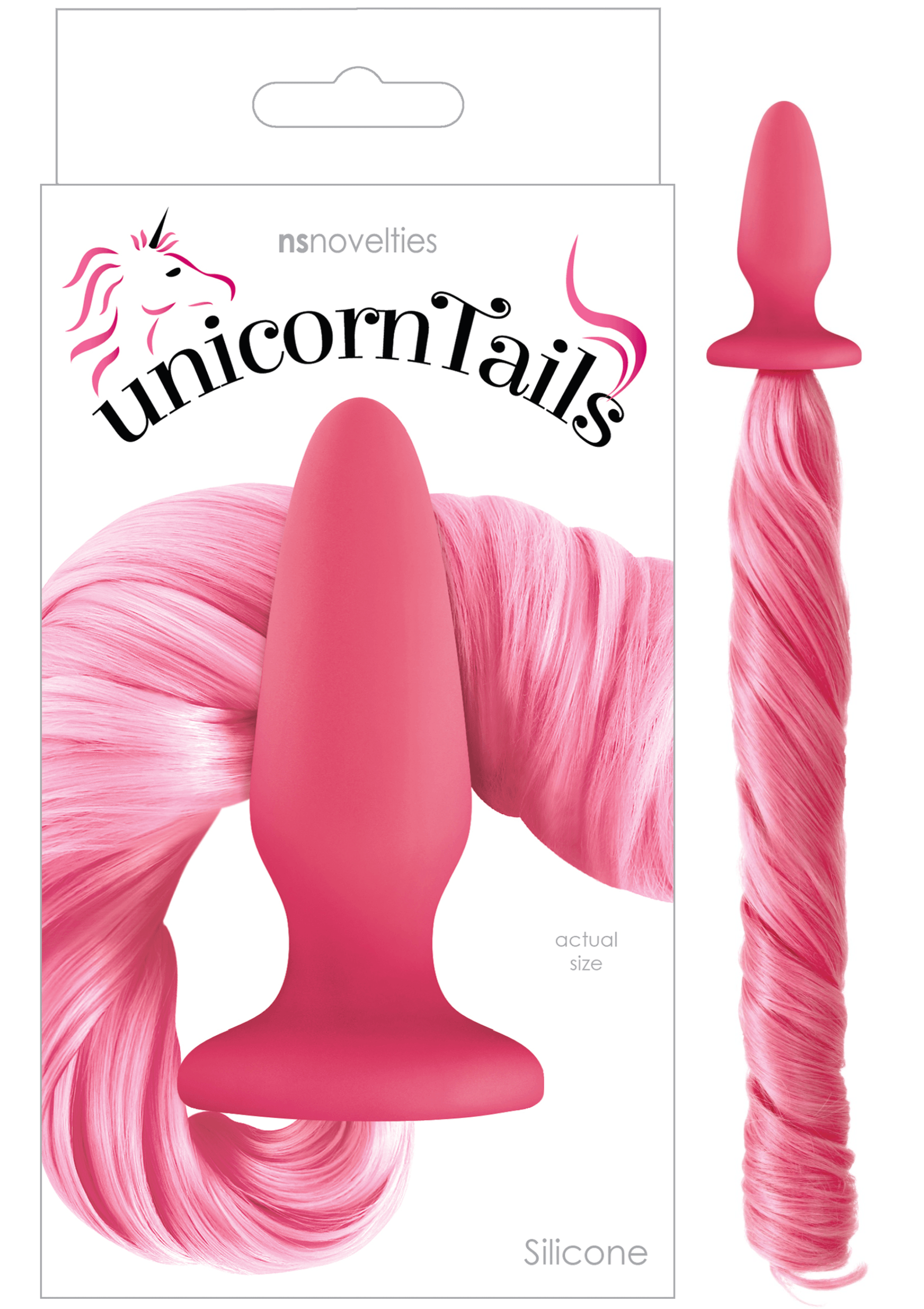 NS Novelties Unicorn Tails Kuyruklu Silikon Anal Plug Pink