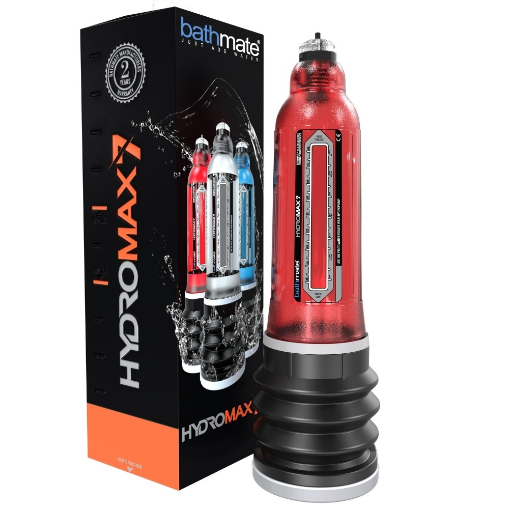 Мужской гидронасос Bathmate Hydromax X40 Brilliant Red для Увеличения Члена