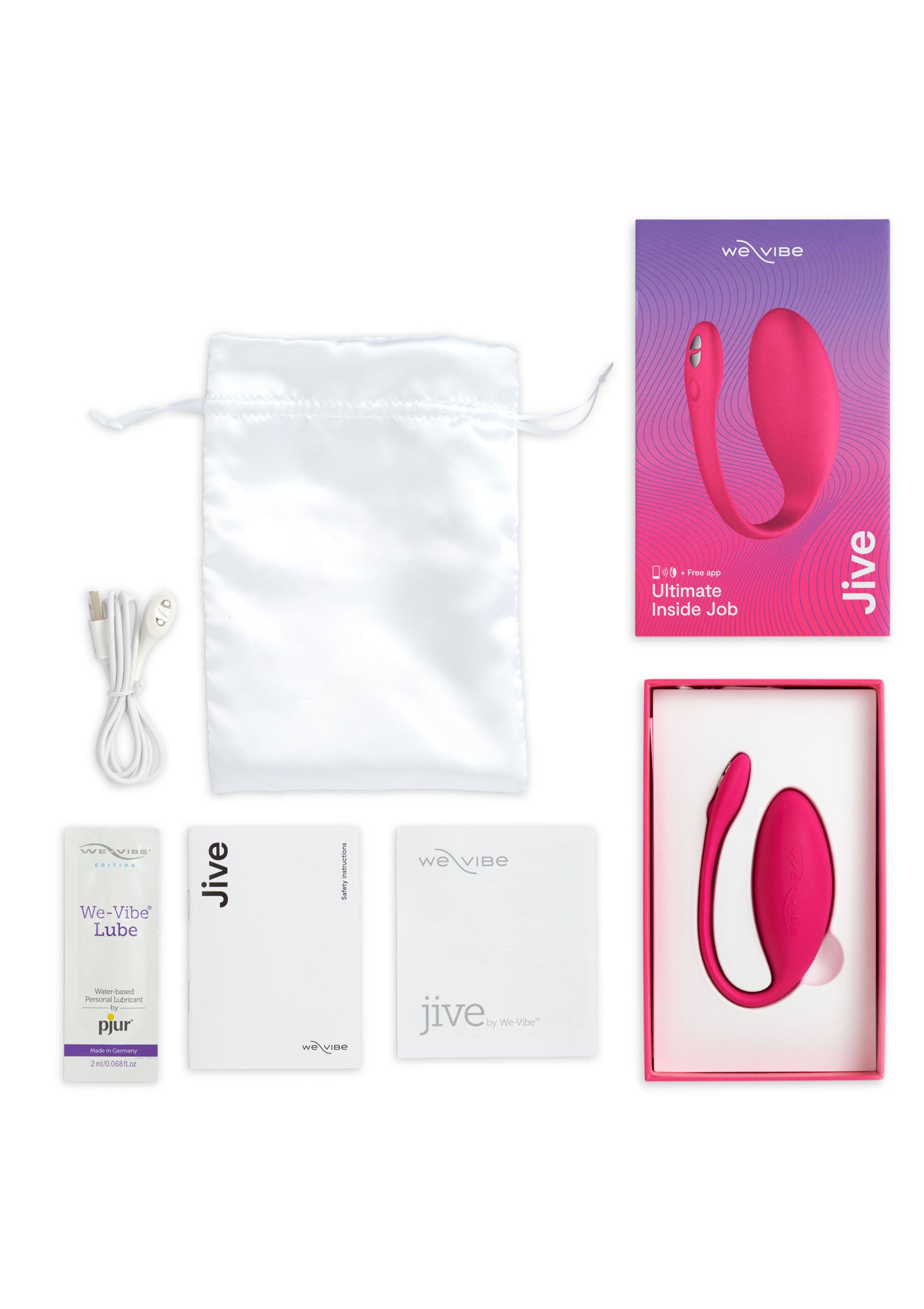 We-Vibe Jive Pink Telefon Kontrollü Giyilebilir Vibratör