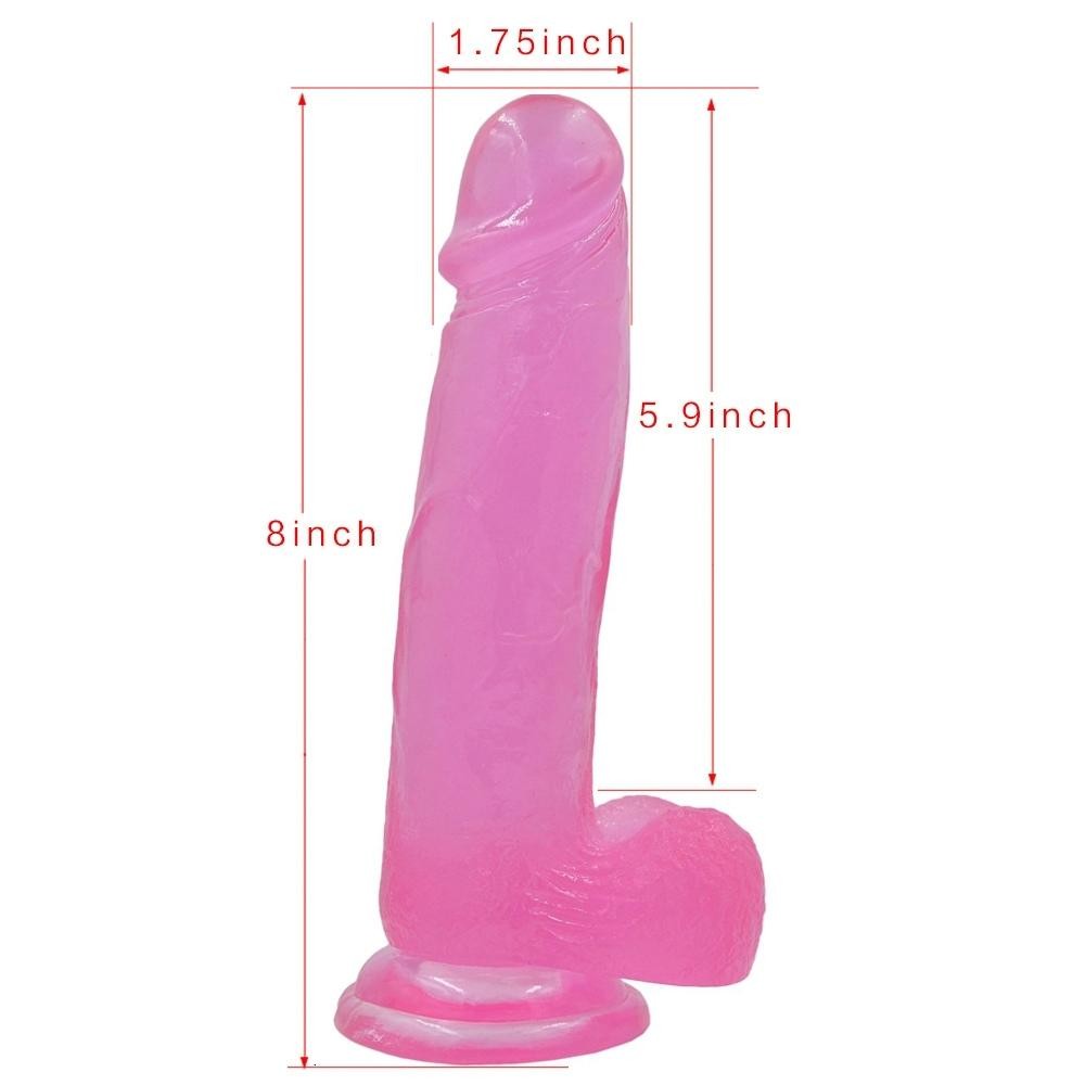 Lovetoy Jelly Studs 20 cm Jel Dokulu Pembe Dildo