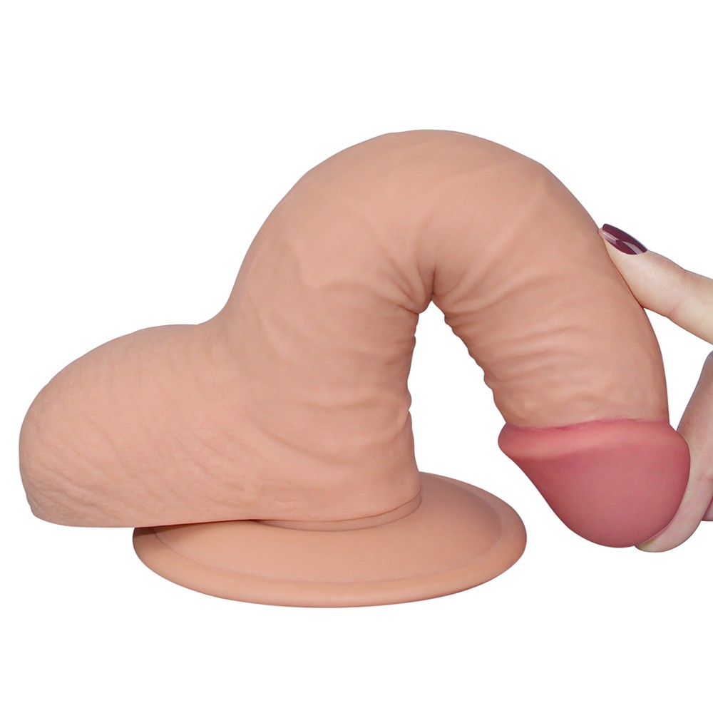 Lovetoy The Ultra Soft Dude Ultra Yumuşak Kemerli Realistik Penis 19 cm