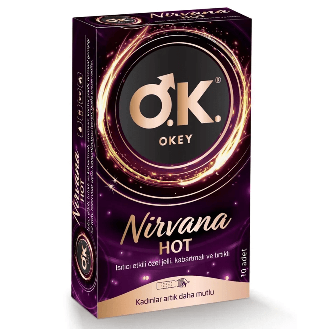 Okey Nirvana Hot 10'lu Paket Prezervatif Kondom