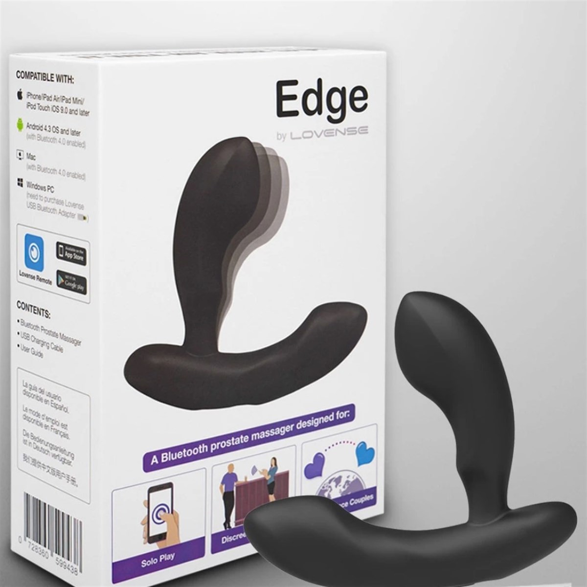 Lovense Edge Telefon ve Tablet Kontrollü Prostat Massager