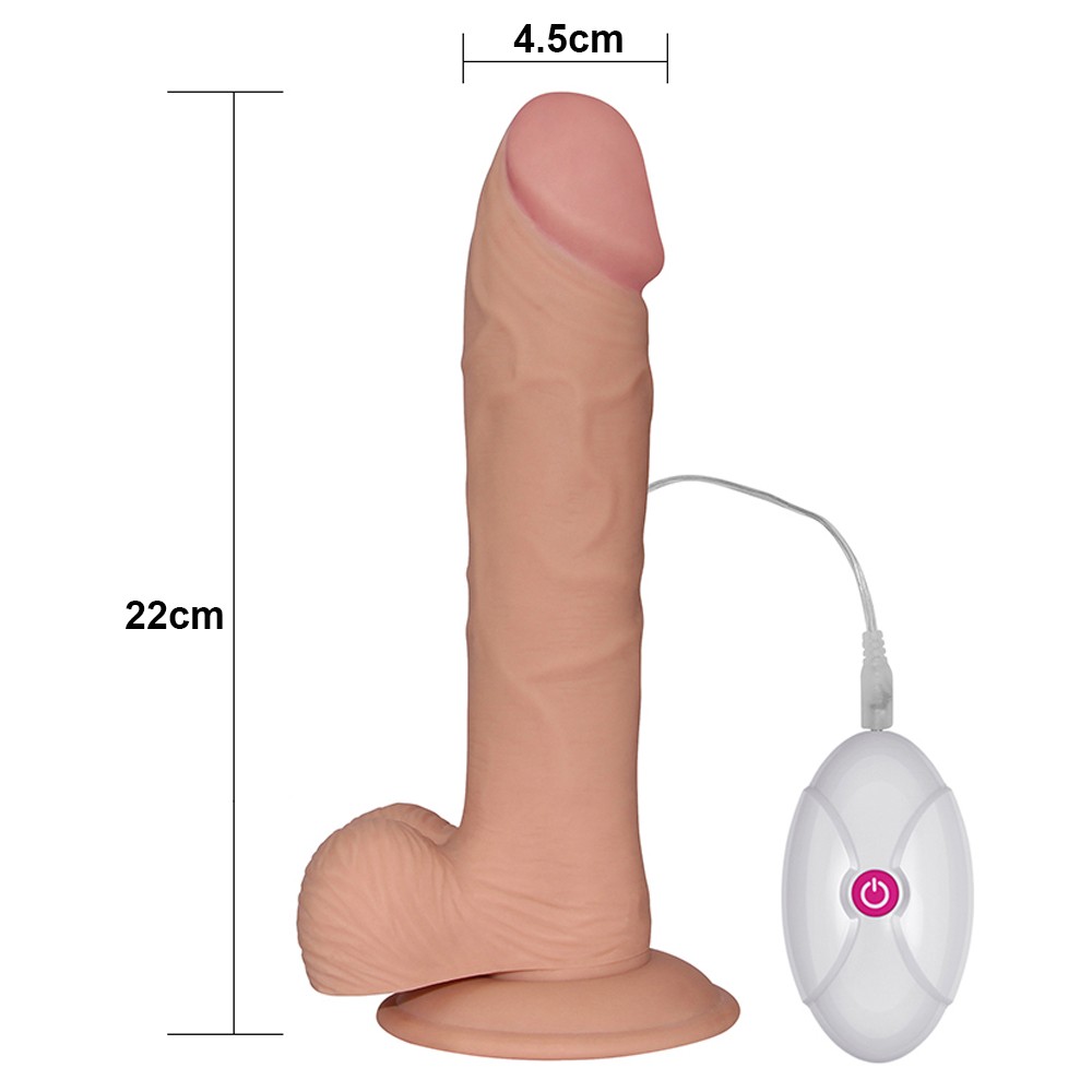 Ultra Soft 23 cm Yumuşak Titreşimli Kemerli Penis