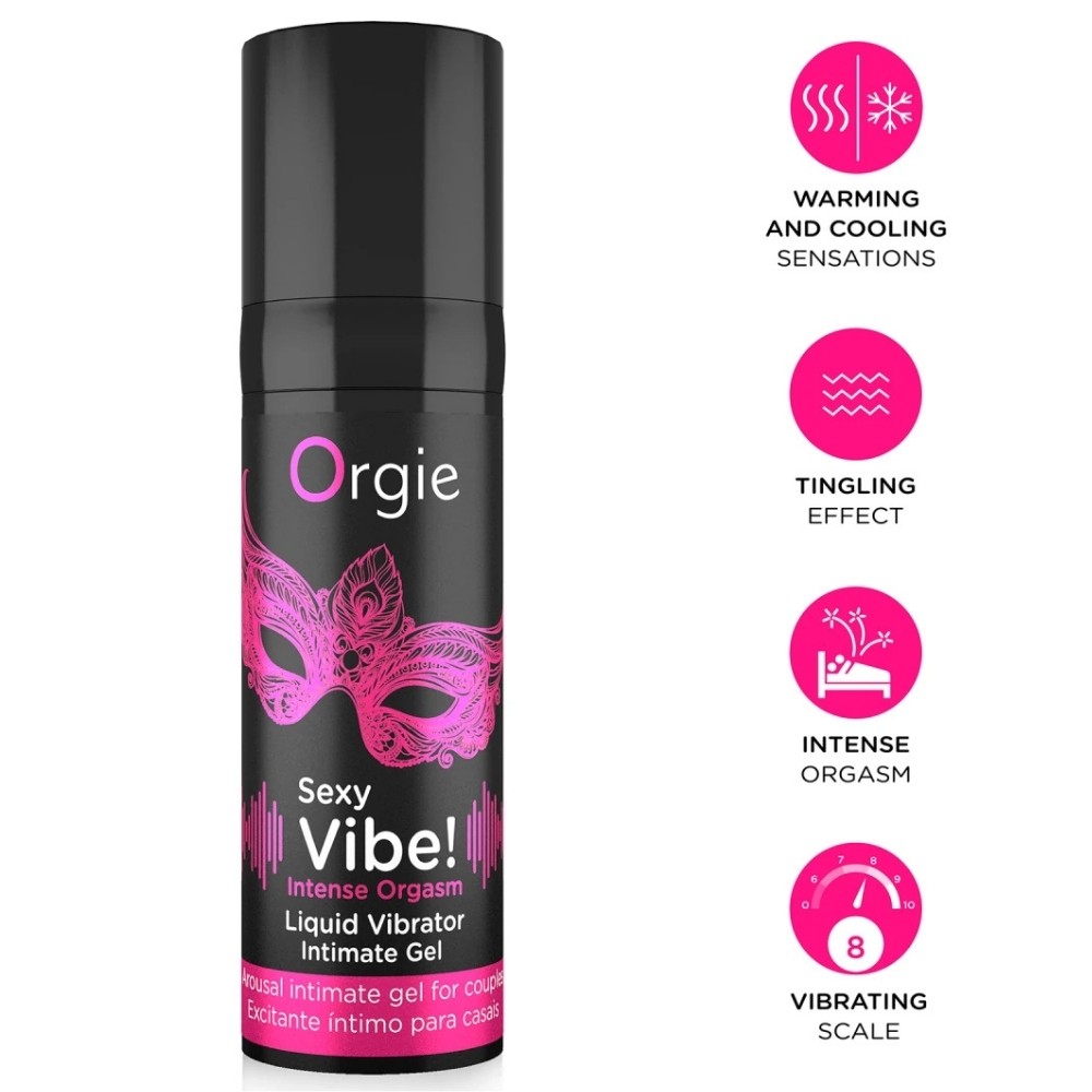 Orgie Sexy Vibe Sıvı Vibratör Yoğun Orgazm ve Güçlü Uyarılma Jeli 15 Ml