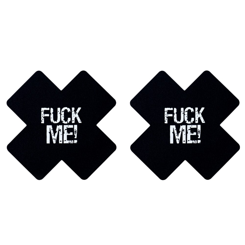 Lovetoy Fuck Me Cross Pattern Nipple Pasties Göğüs Ucu Bandı 2 Çift