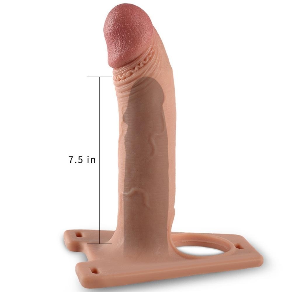 Lovetoy Rodeo 20 cm Ten Dokusunda Yumuşak İçi Boş Kemerli Penis