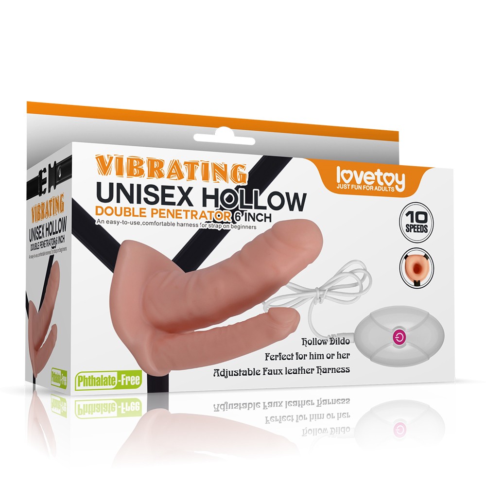 Lovetoy Unisex Çift Başlı Titreşimli Çatal Penis