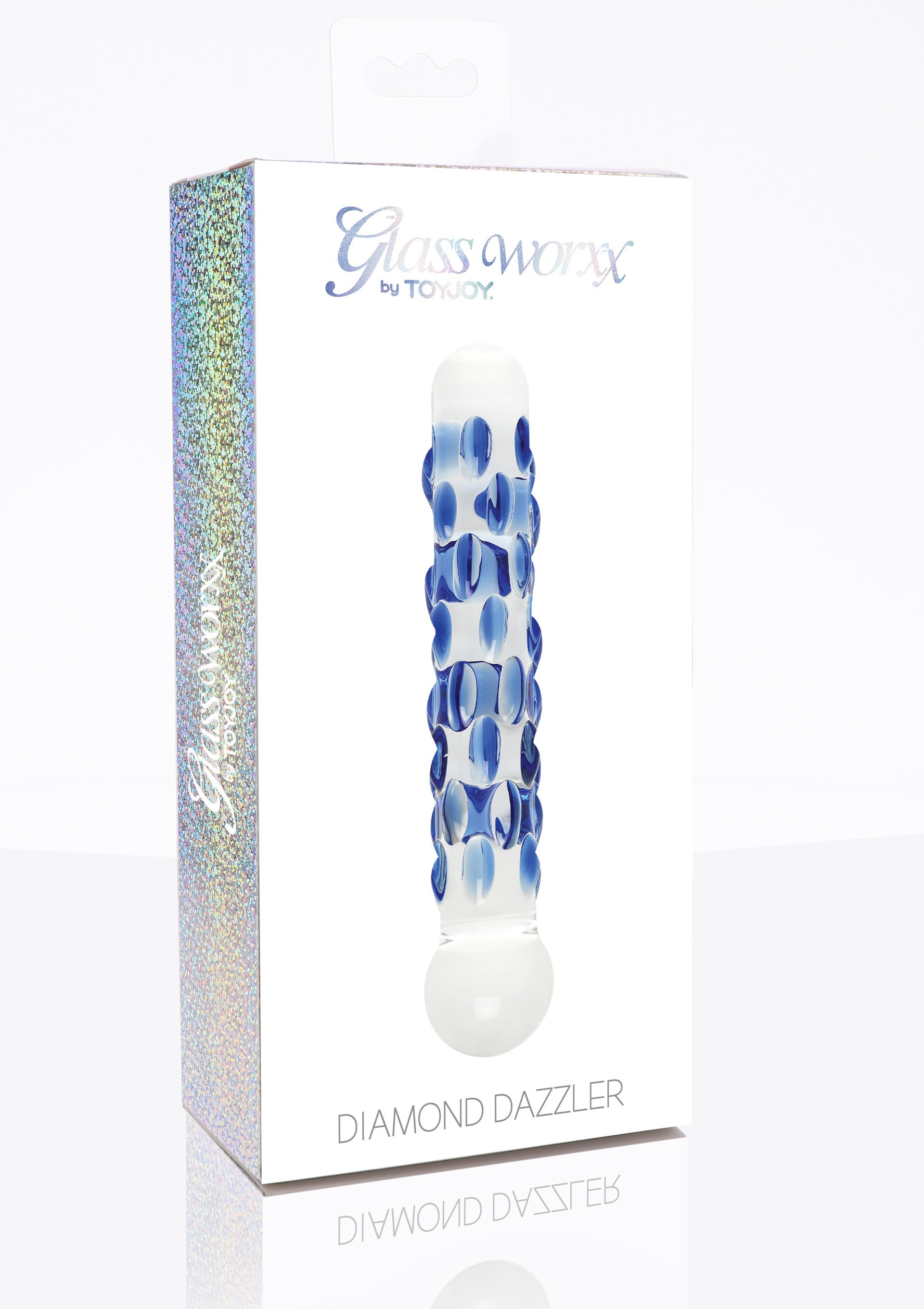 Glass Worxx By Toy Joy Diamond Dazzler Burgulu Cam Dildo