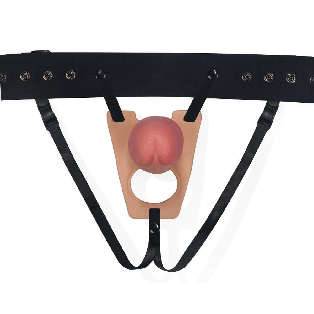 Lovetoy Rodeo 22 cm Gerçekçi Ten Dokusunda Yumuşak İçi Boş Kemerli Penis