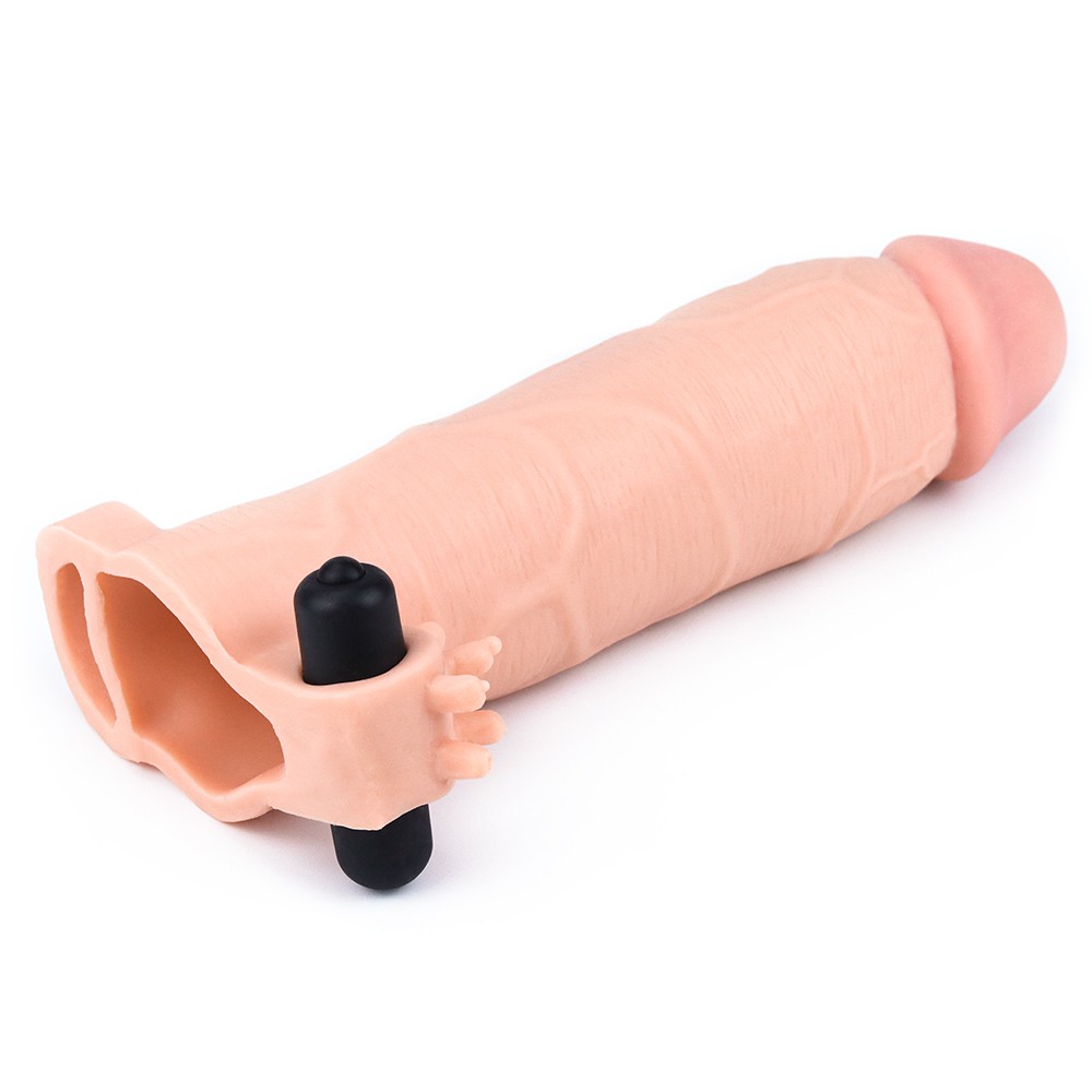 Lovetoy Pleasure X Tender Vibrating Sleeve 7.6 cm Uzatmalı Penis Kılıfı