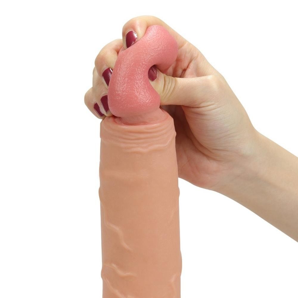 Lovetoy Rodeo 22 cm Gerçekçi Ten Dokusunda Yumuşak İçi Boş Kemerli Penis