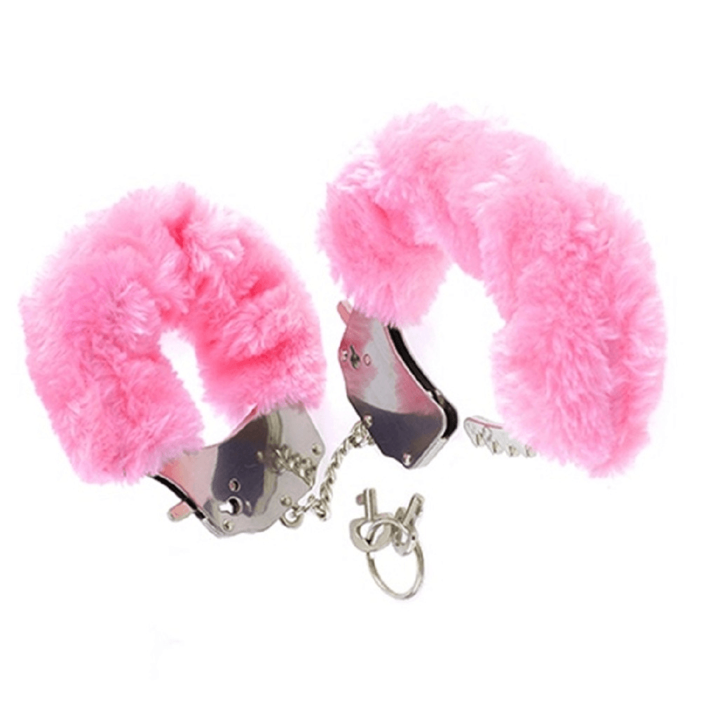 Erox Fetish Fantasy Series Metalic Hand Cuffs Peluşlu Metal Kelepçe-Pembe