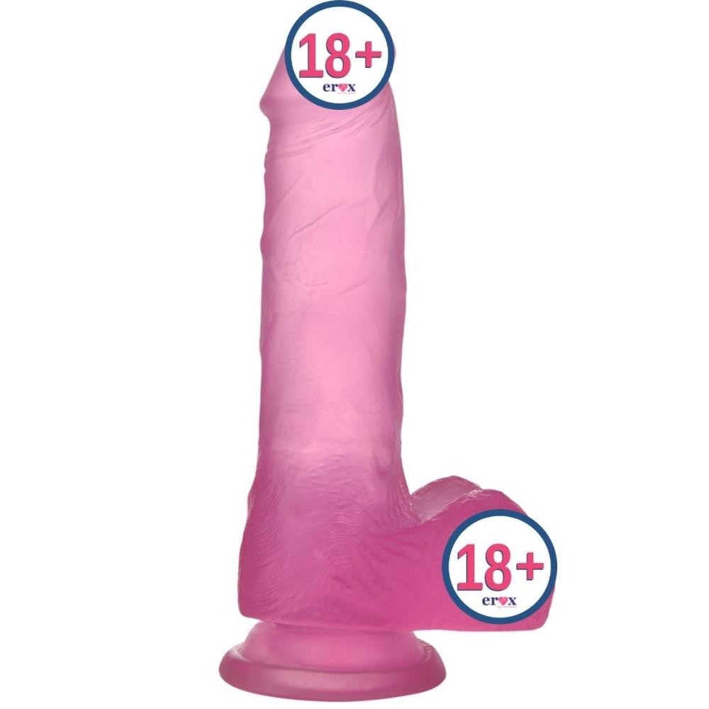 Lovetoy Jelly Studs 17.5 cm Jel Dokulu Pembe Dildo