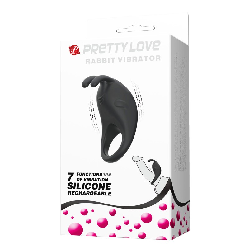 Pretty Love Rabbit Vibratör Şarjlı Titreşimli Penis Halkası