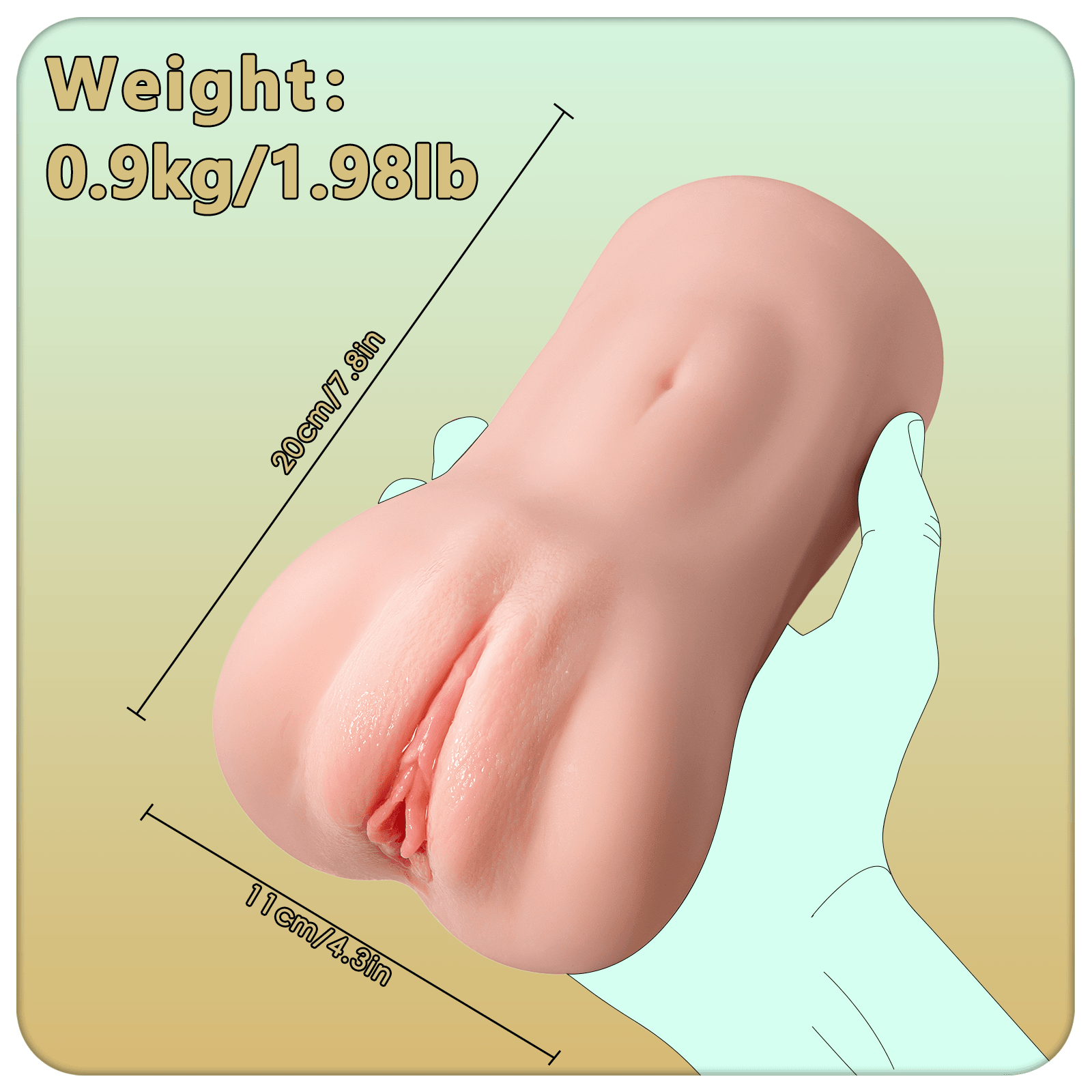 Shequ Elaine Vibrating Pussy Titreşimli Vajina Masturbator SQ-MAV60073