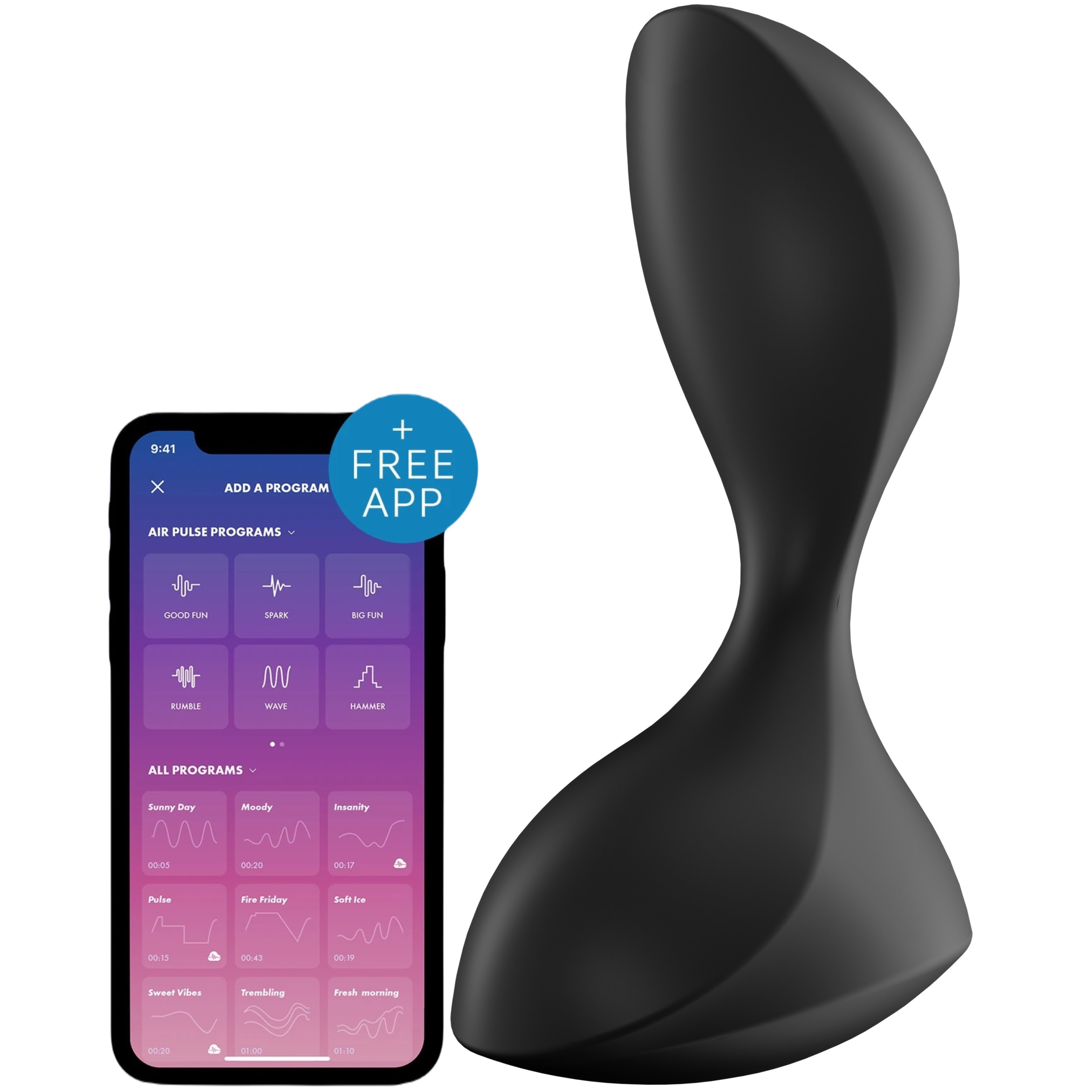 Satisfyer Sweet Seal Telefon Kontrollü Anal Vibratör Black