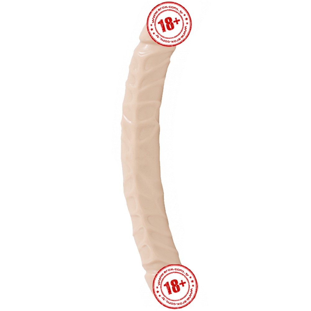 Doc Johnson Jr. Veined 30 Cm Çift Taraflı Realistik Jel Penis-Ten