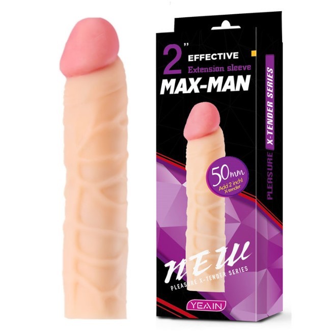 Yeain Max Man 5 cm Uzatmalı Realistik Penis Kılıfı