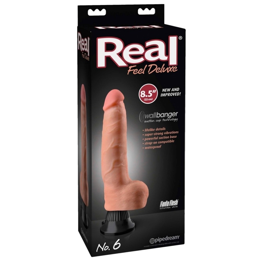 Pipedream Real Feel Deluxe No:6 22 Cm Titreşimli Realistik Penis