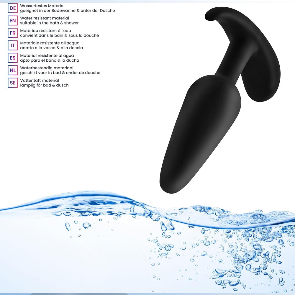 Erox Anal Fantasy Silicone Jelly Butt Plug Anal Alıştırıcı-Black