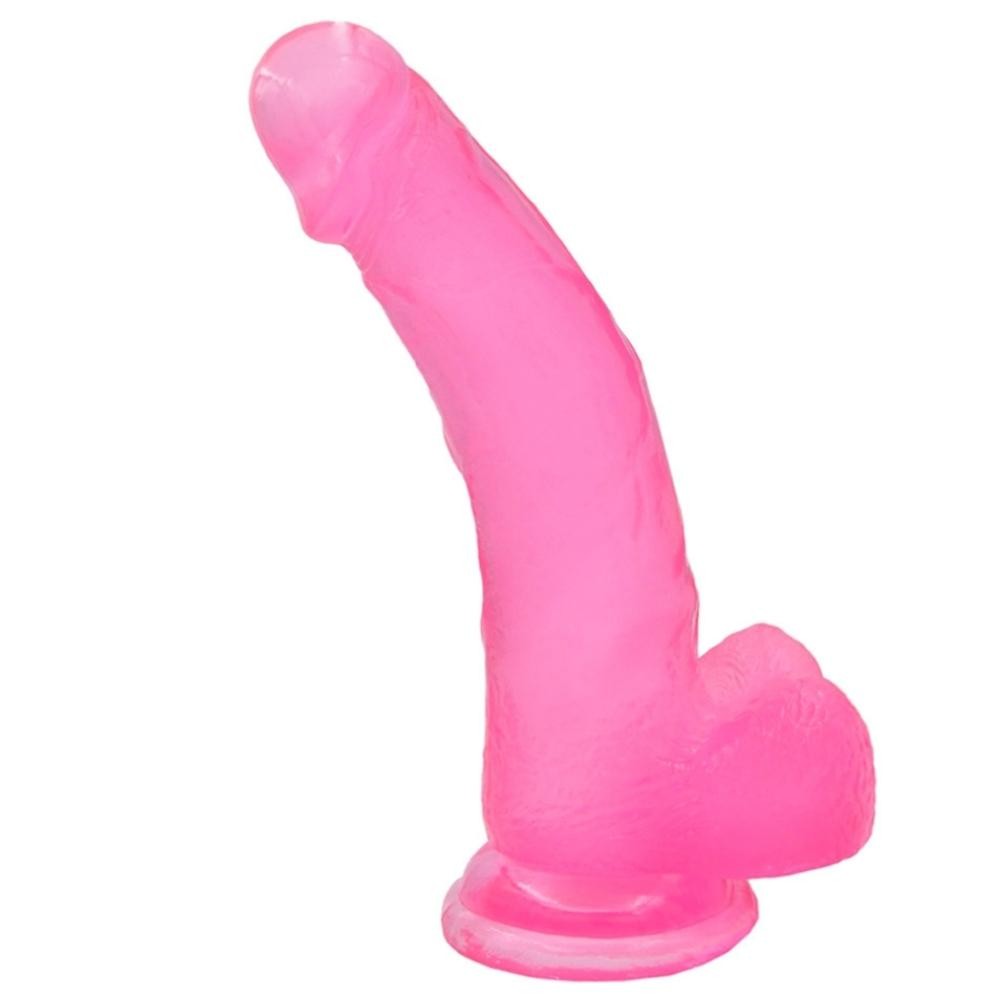 Lovetoy Jelly Studs 20 cm Jel Dokulu Pembe Dildo