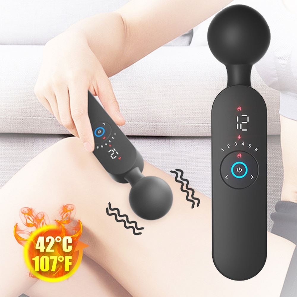 Erox Ares Clitoral Stimulator Göstergeli ve Isıtmalı Masaj Wand Vibratör