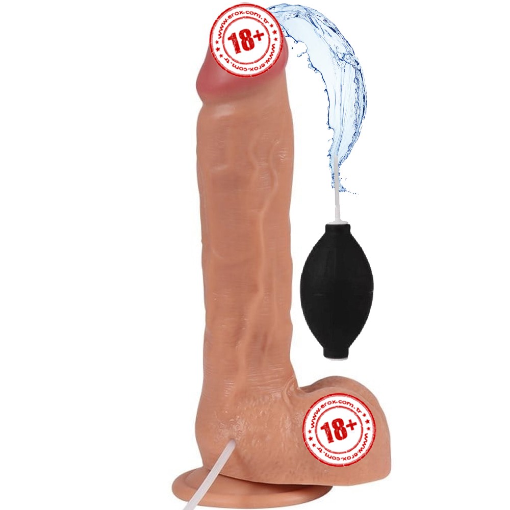 Xise Dildo Series Shoufei Squirting Dildo 24 Cm Boşalabilir Realistik Penis