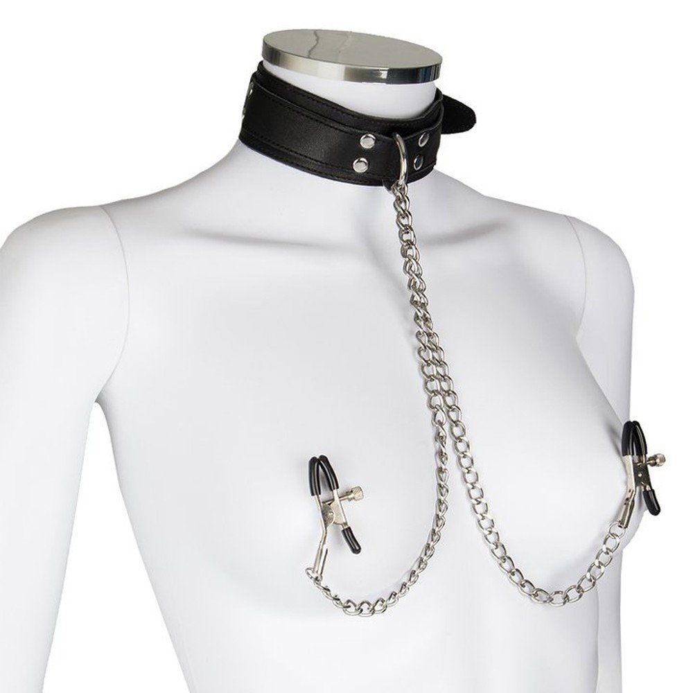 Erox Neck Collar Breast Clamps Tasmalı Göğüs Ucu Klipsi