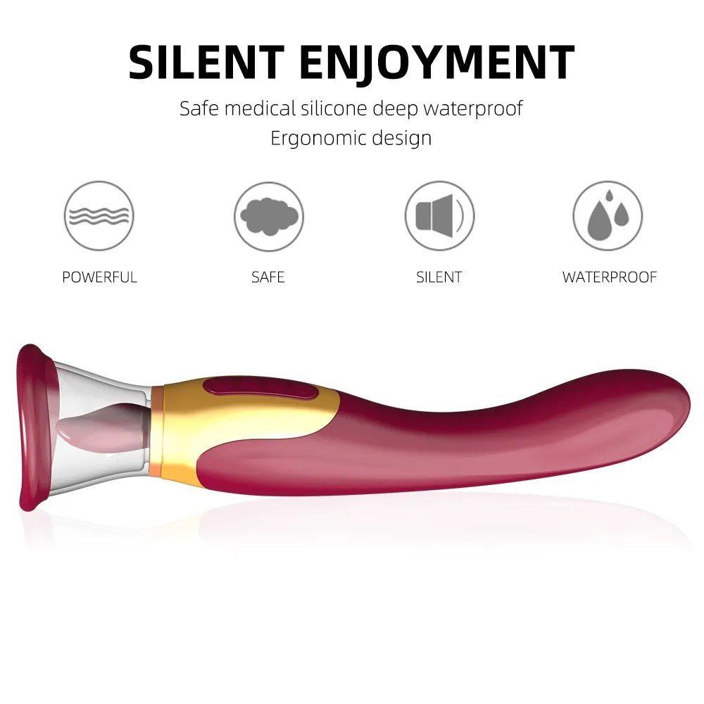 Erox Luxury Tongue Vibe 2 İn 1 G-Spot ve Dil Vibratör