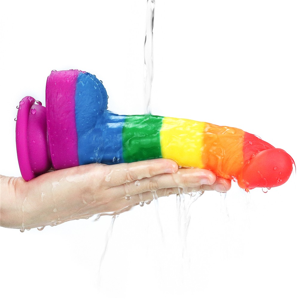 Lovetoy Prider 20.5 cm Renkli Realistik Penis