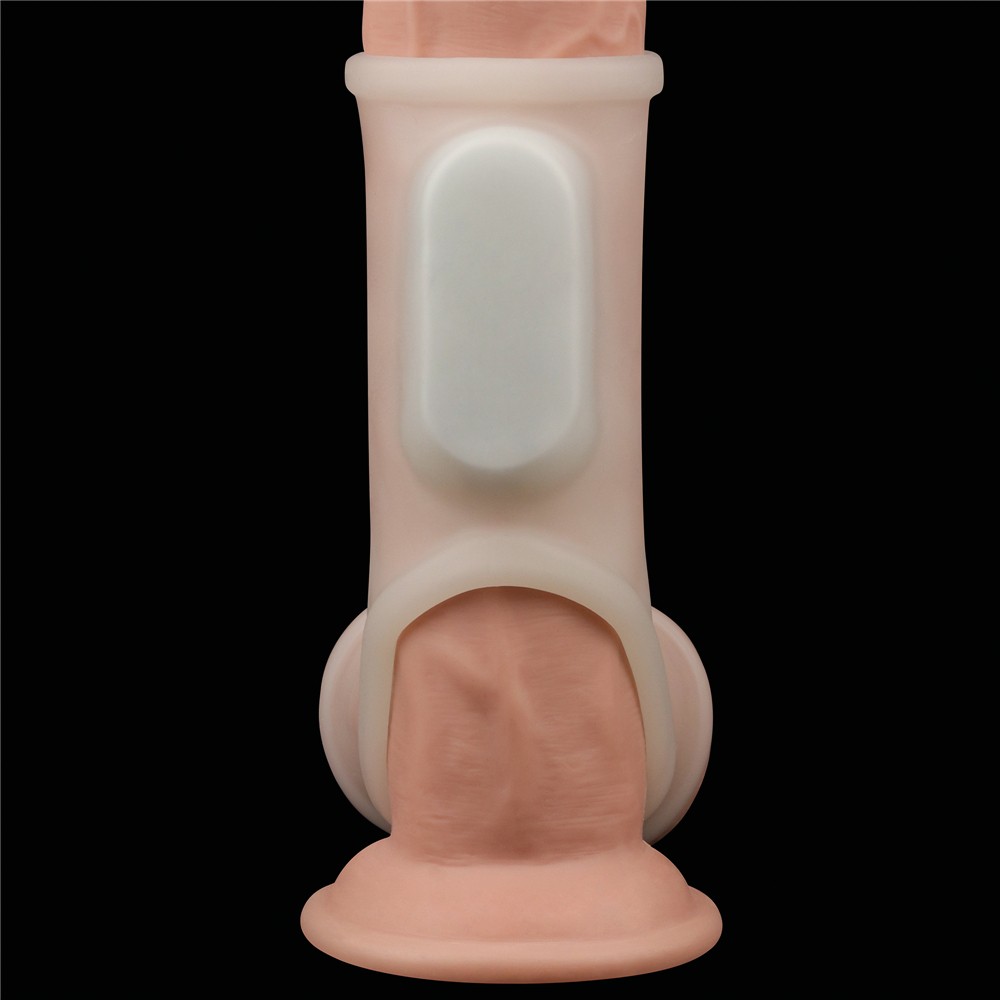 Lovetoy Silk Knights Ring Testis Geçirmeli Titreşimli Yarım Penis Kılıfı