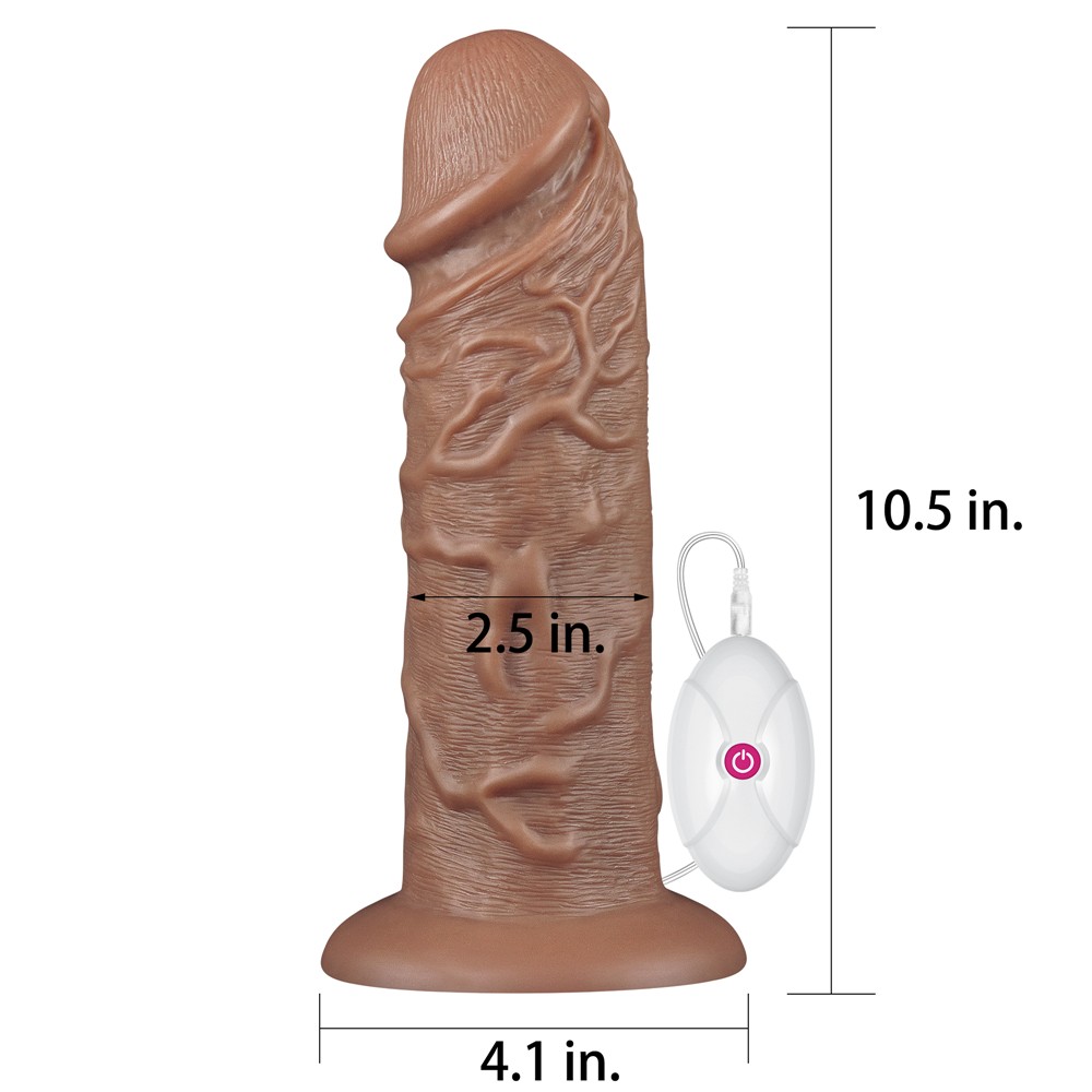 Lovetoy Chubby Titreşimli 27 cm Gerçekçi Damarlı Dev Penis