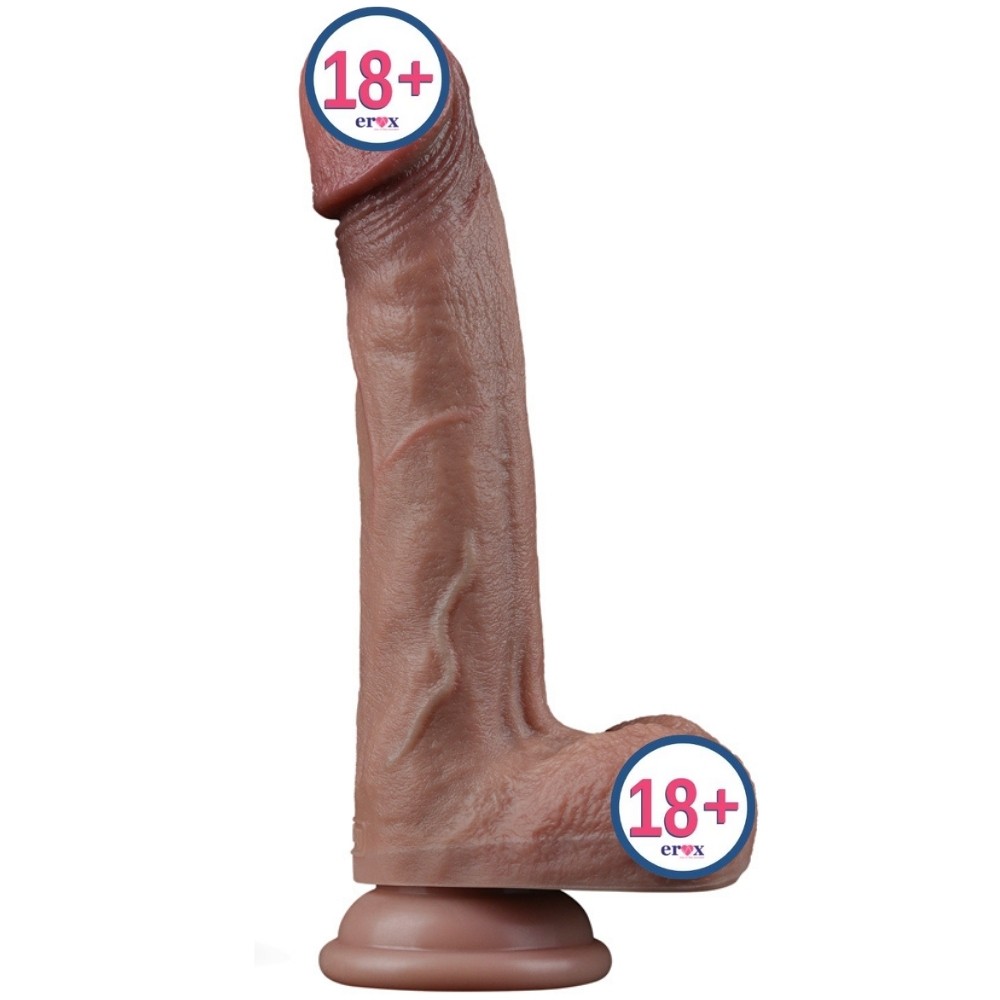 Lovetoy Dual Layered Platinum Silicone 23 Cm Gerçekci Realistik Penis