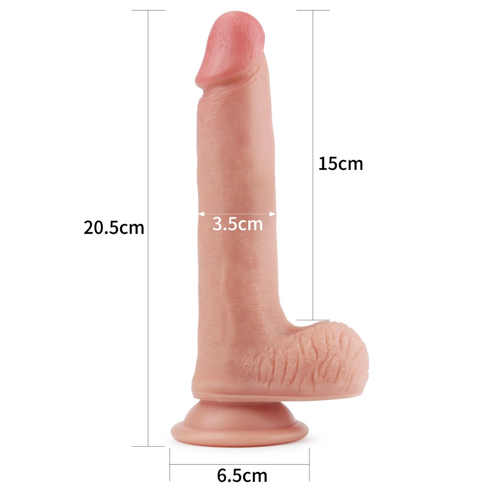 Realistik Et Dokulu Yumuşak Strapon Kemerli Penis 20 cm