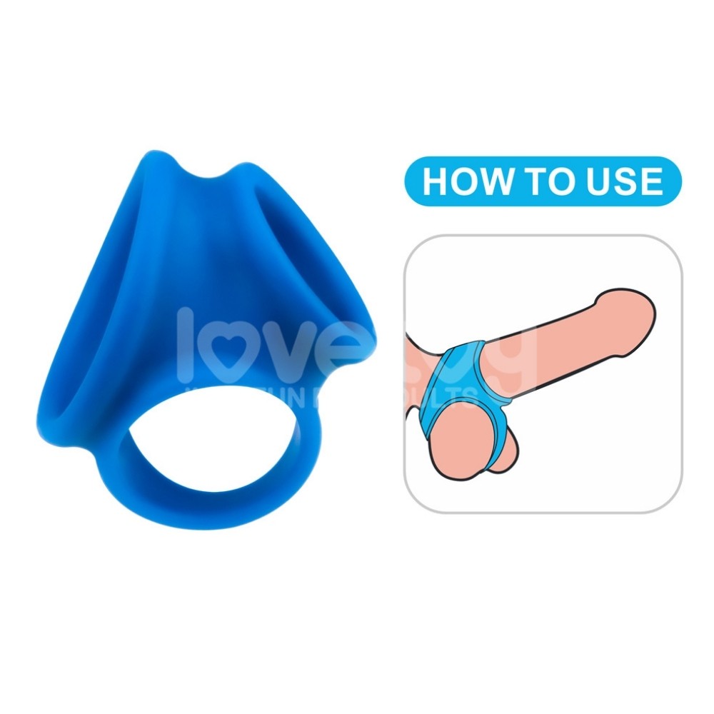 Lovetoy Pinnacle Pro Trio Grip Enhancer Sleeve Testis Destekli Penis Kılıfı