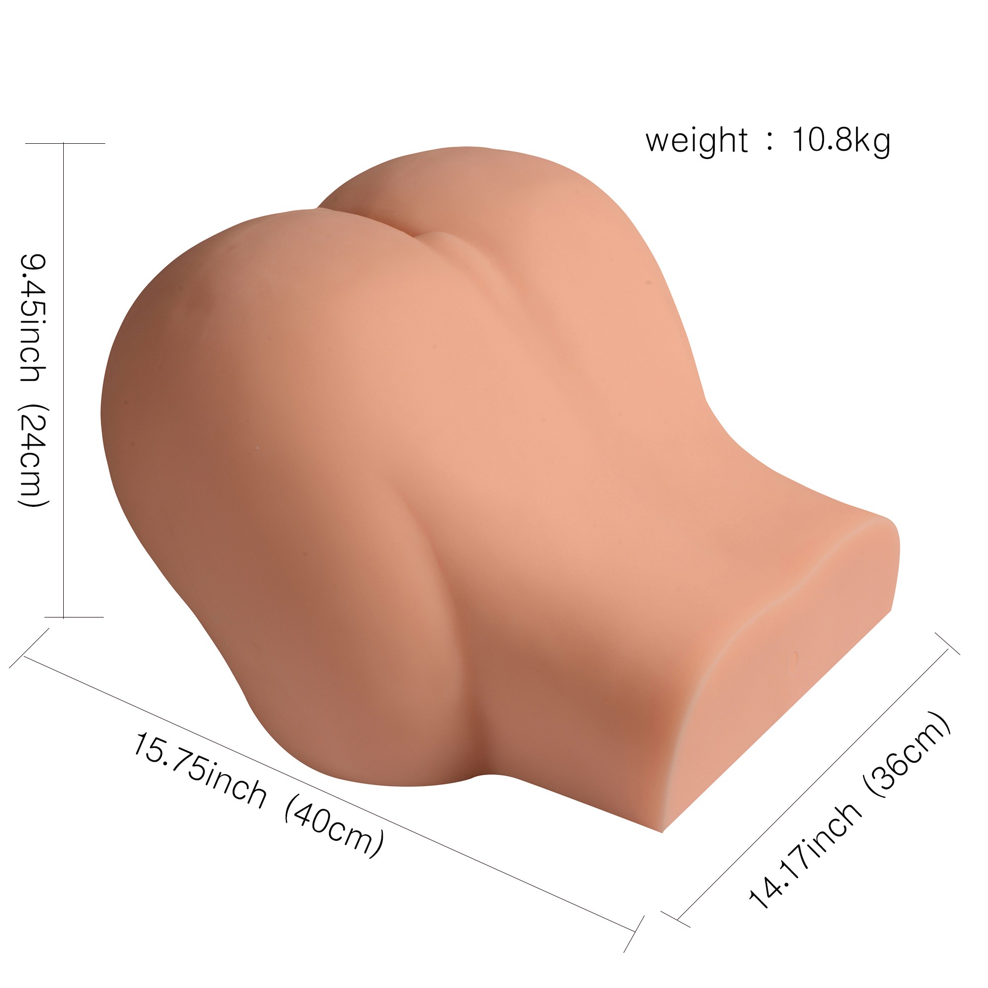 Huge Solid Silikon Kalça Vajina Mastürbatör