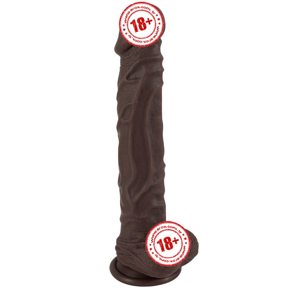 Xise Dildo Series Knight Flexible Realistik Penis XS-WBC10002-Brown